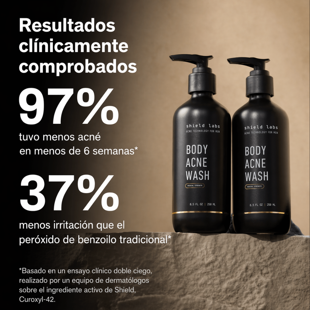 Shield Body | El gel de ducha que ayuda a limpiar el acné corporal.
