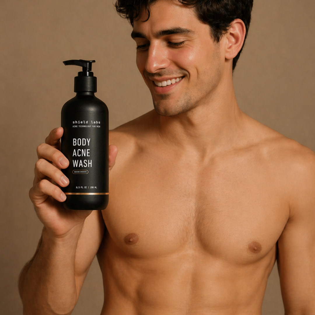 Shield Body | El gel de ducha que ayuda a limpiar el acné corporal.